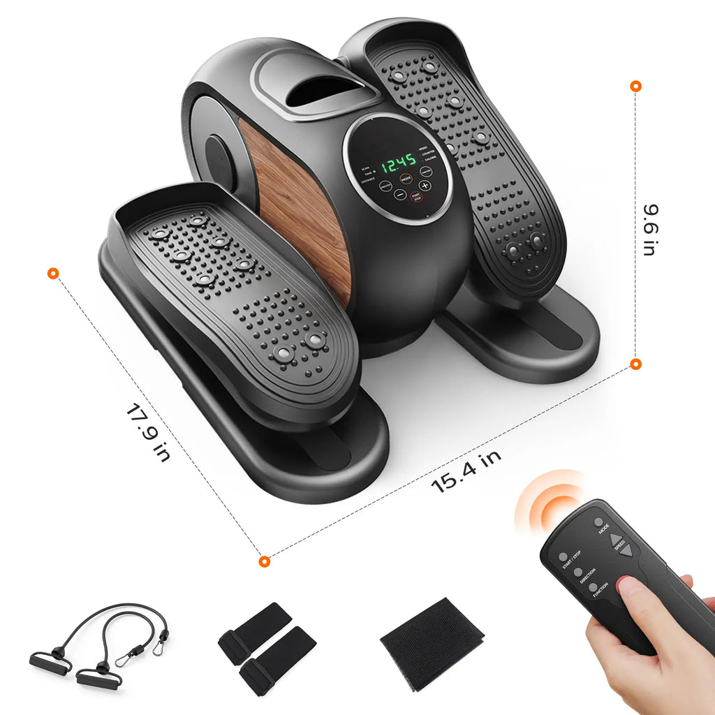 12 Speeds Under Desk Elliptical Machine with Remote Control
