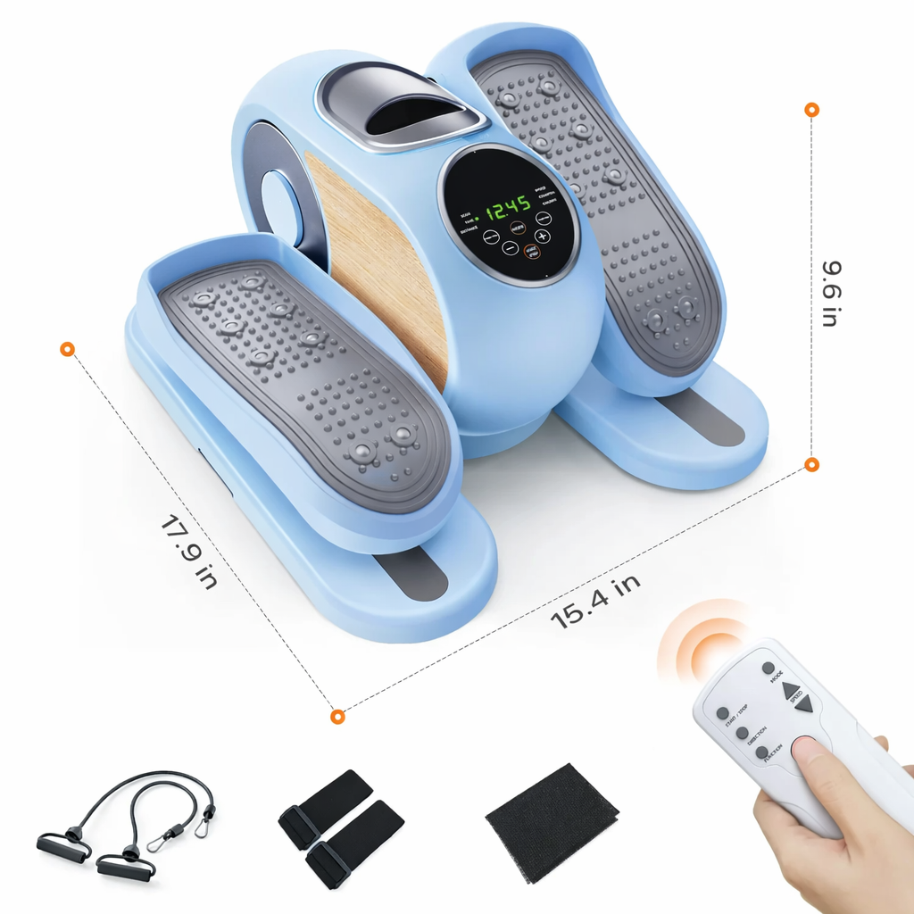 12 Speeds Under Desk Elliptical Machine with Remote Control