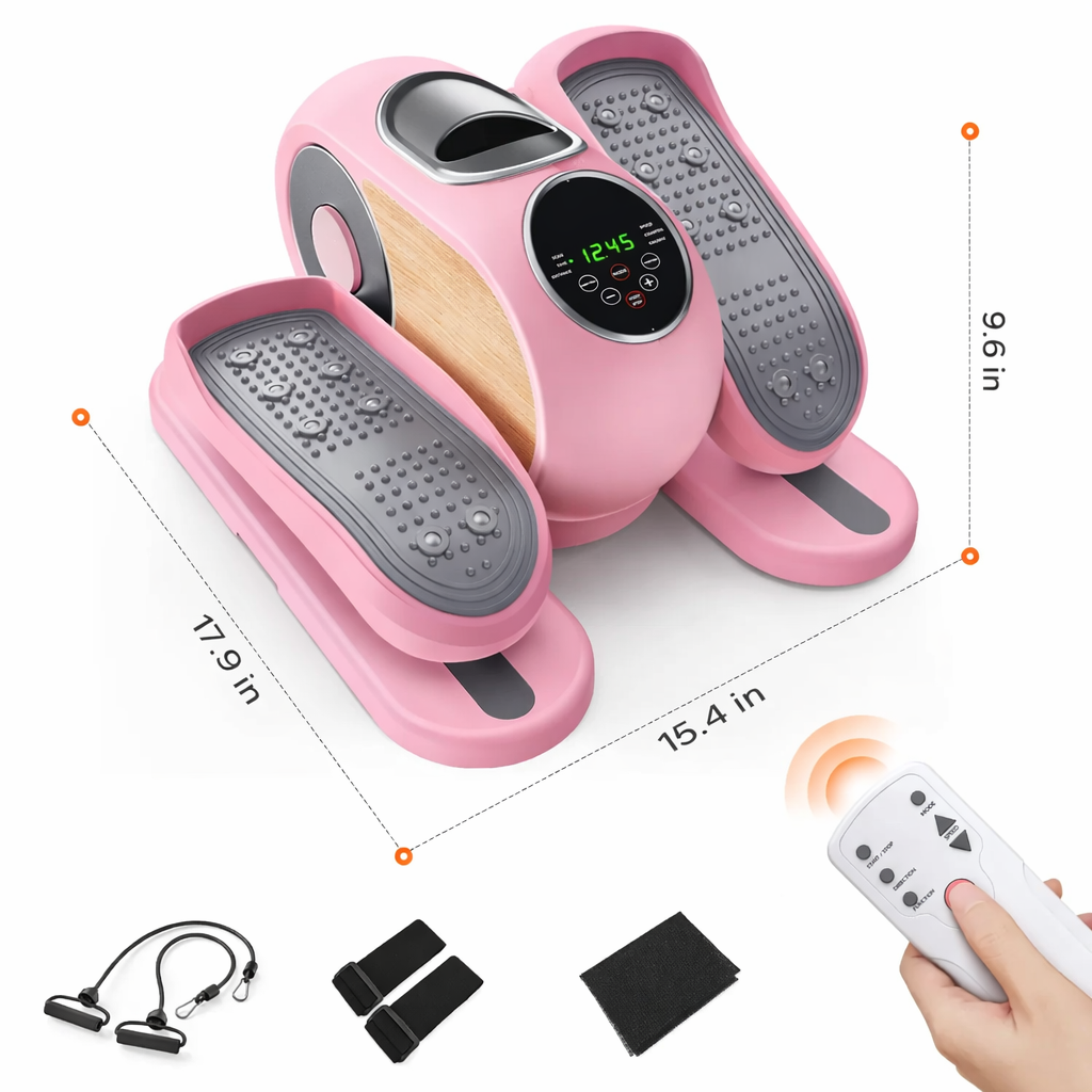 12 Speeds Under Desk Elliptical Machine with Remote Control